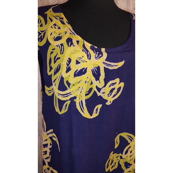 OK Mike Woman One Size Purple Rayon Long Maxi Dress attached Top and Scarf FLAWS - Picture 16 of 16